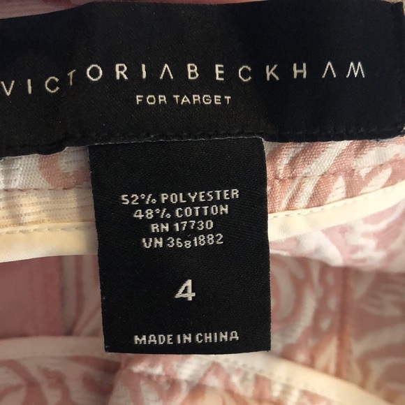 Victoria Beckham for Target Damask Print Pleated Front Dressy Shorts Size 4 - Picture 7 of 8